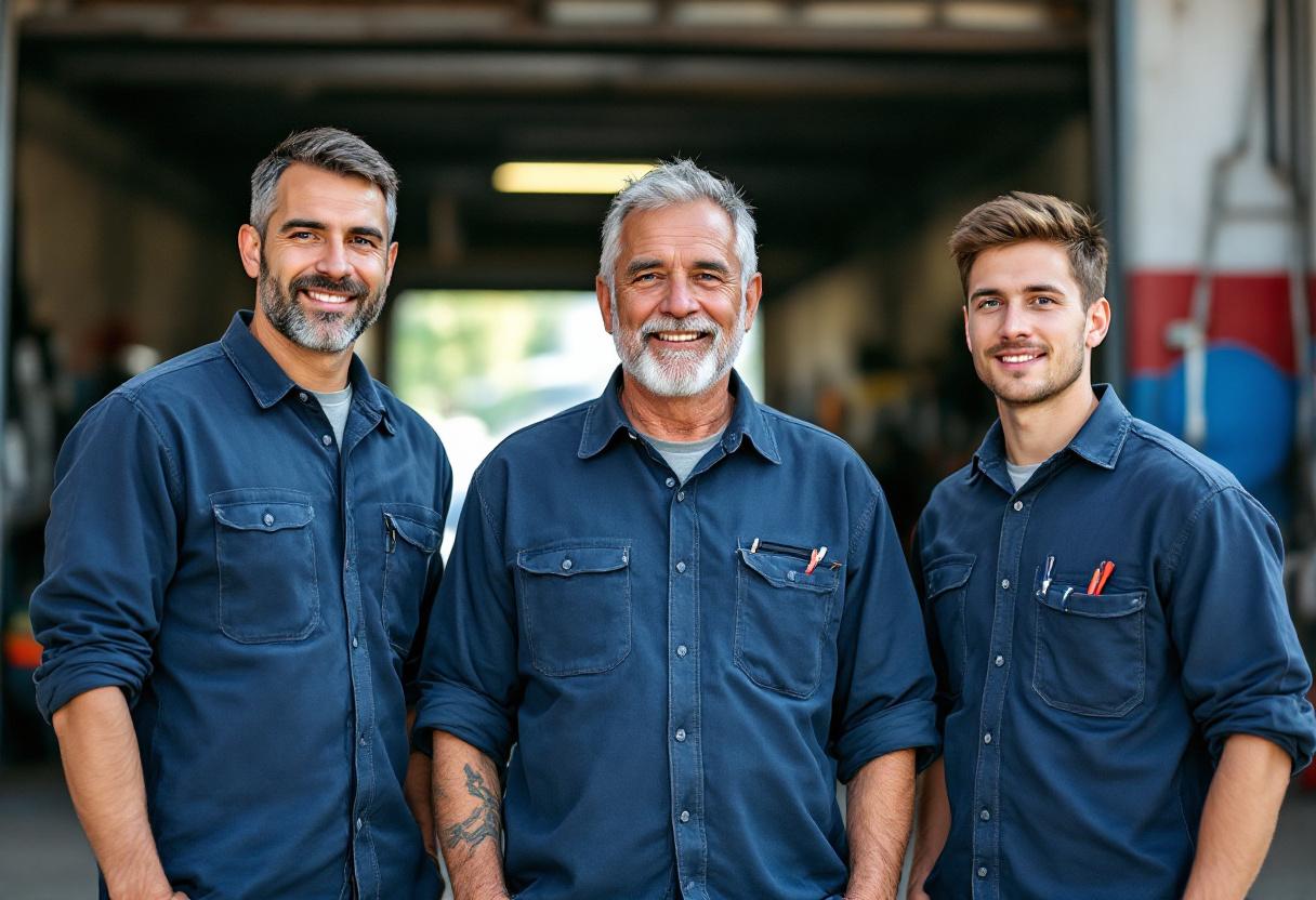Two ASE certified technicians at work
