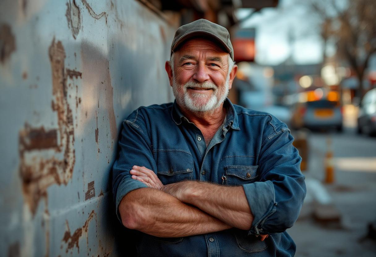 Owner outside the shop